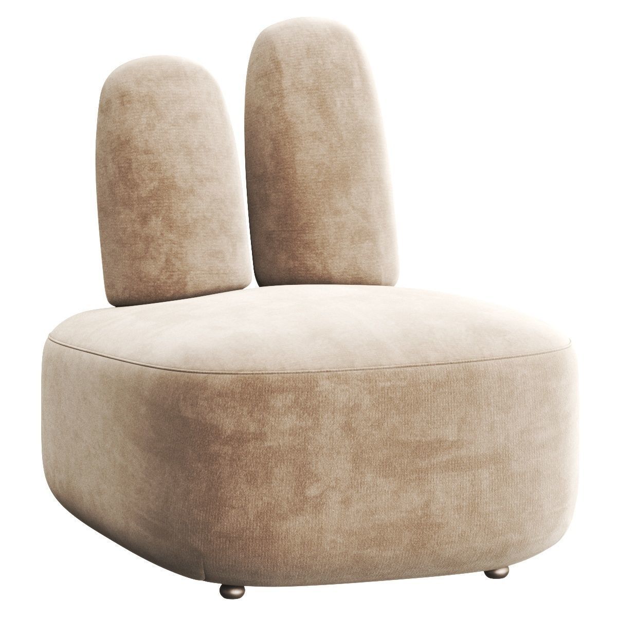 BUNNY ottoman By Sedes Regia 3D model_1