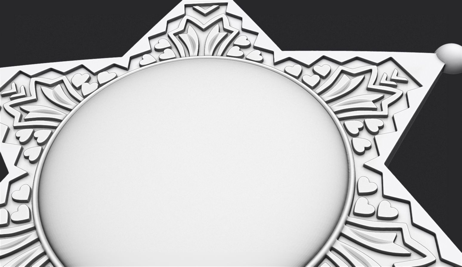 Sheriff Star Badge 3 3D print model_7