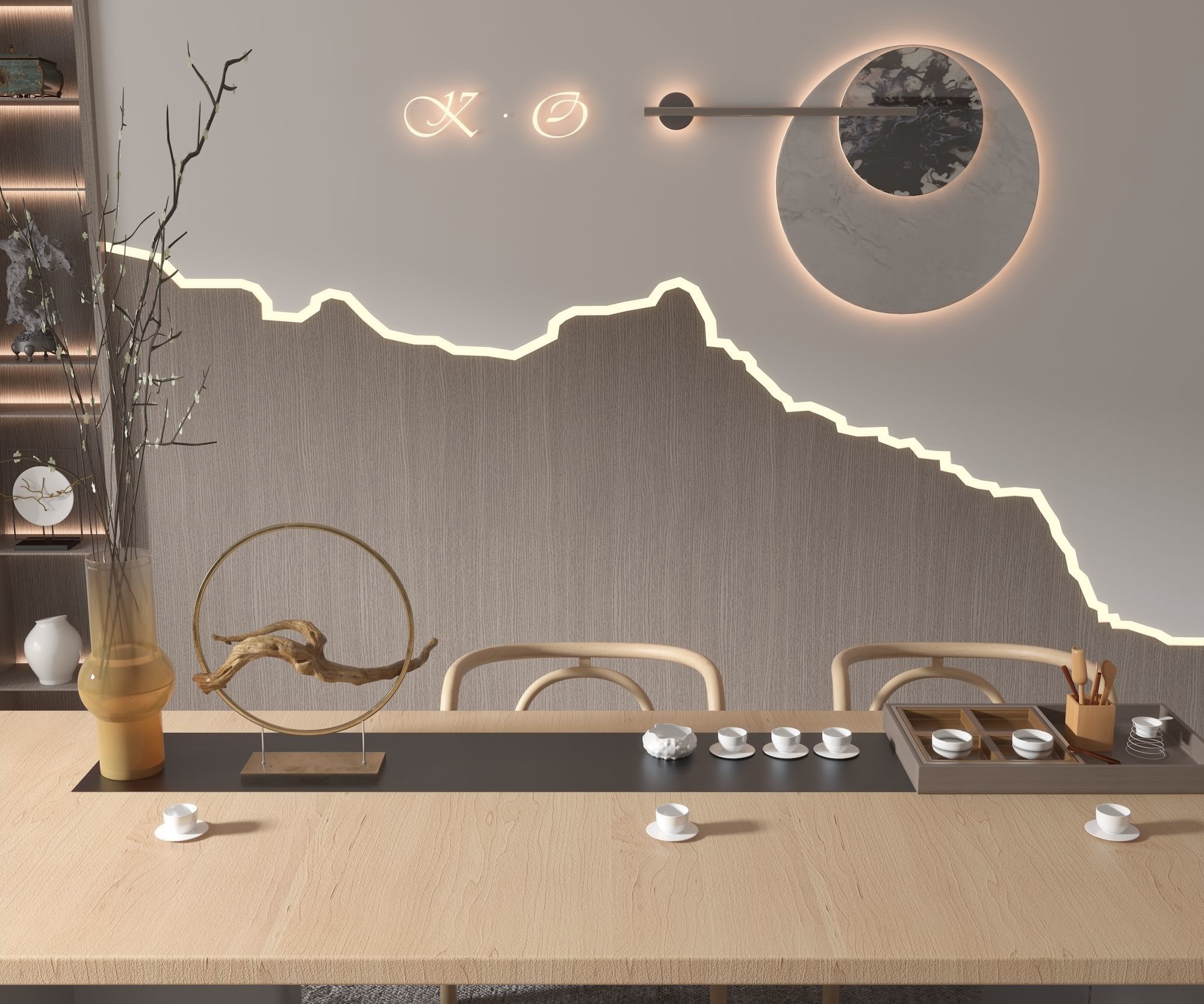 New Chinese teahouse 3D model_1