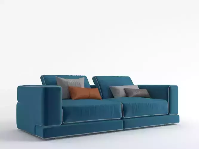 Fendi  sloane-Sofa-BLUE 3D model