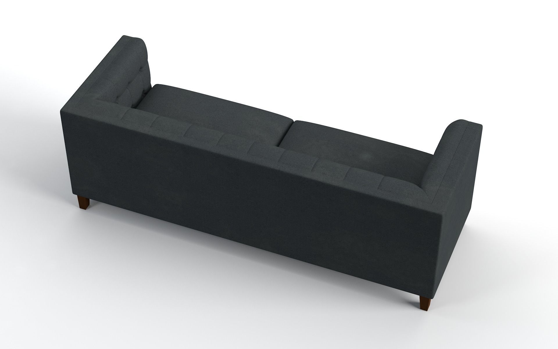 Modern Button Sofa Low-poly 3D model_5