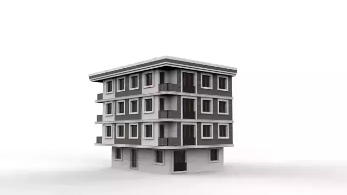 HOUSE 10 Low-poly 3D model