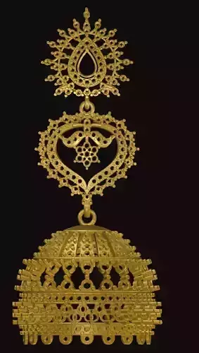 jumka gold ornament