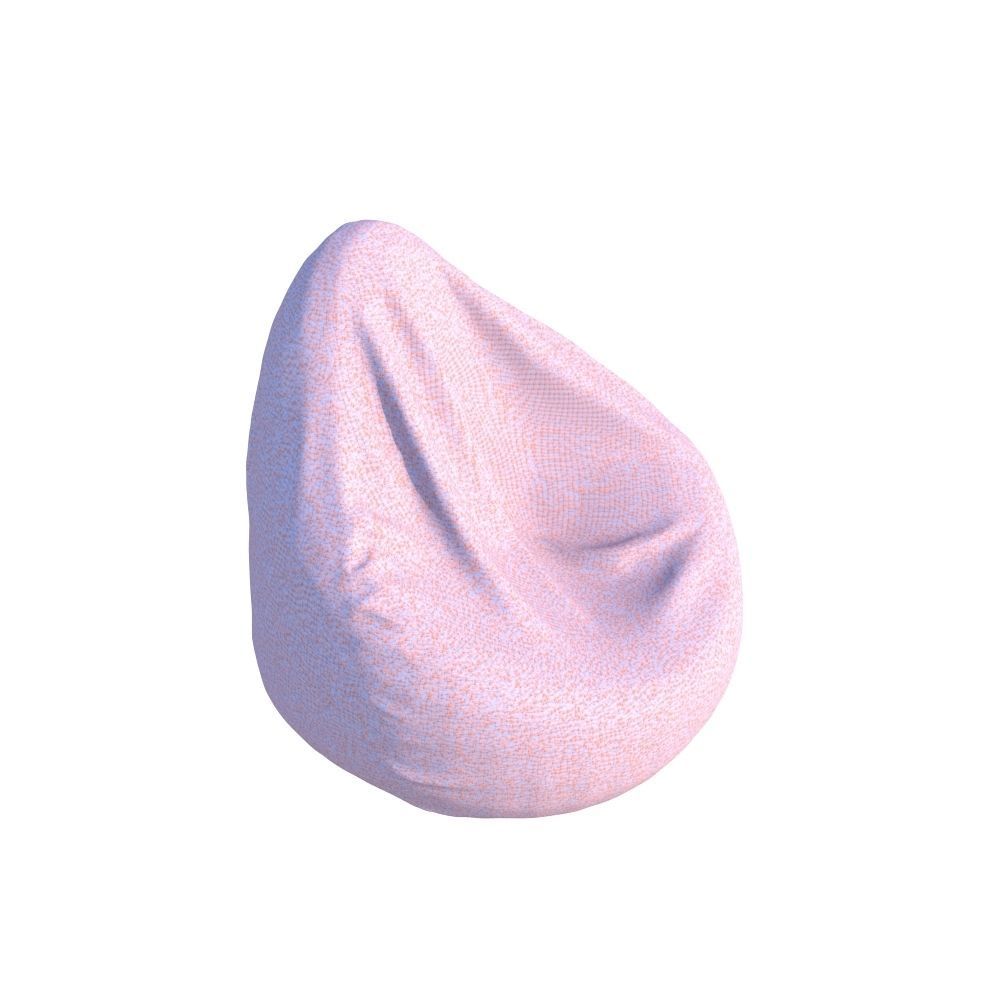 Bean Bag Low-poly 3D model_3