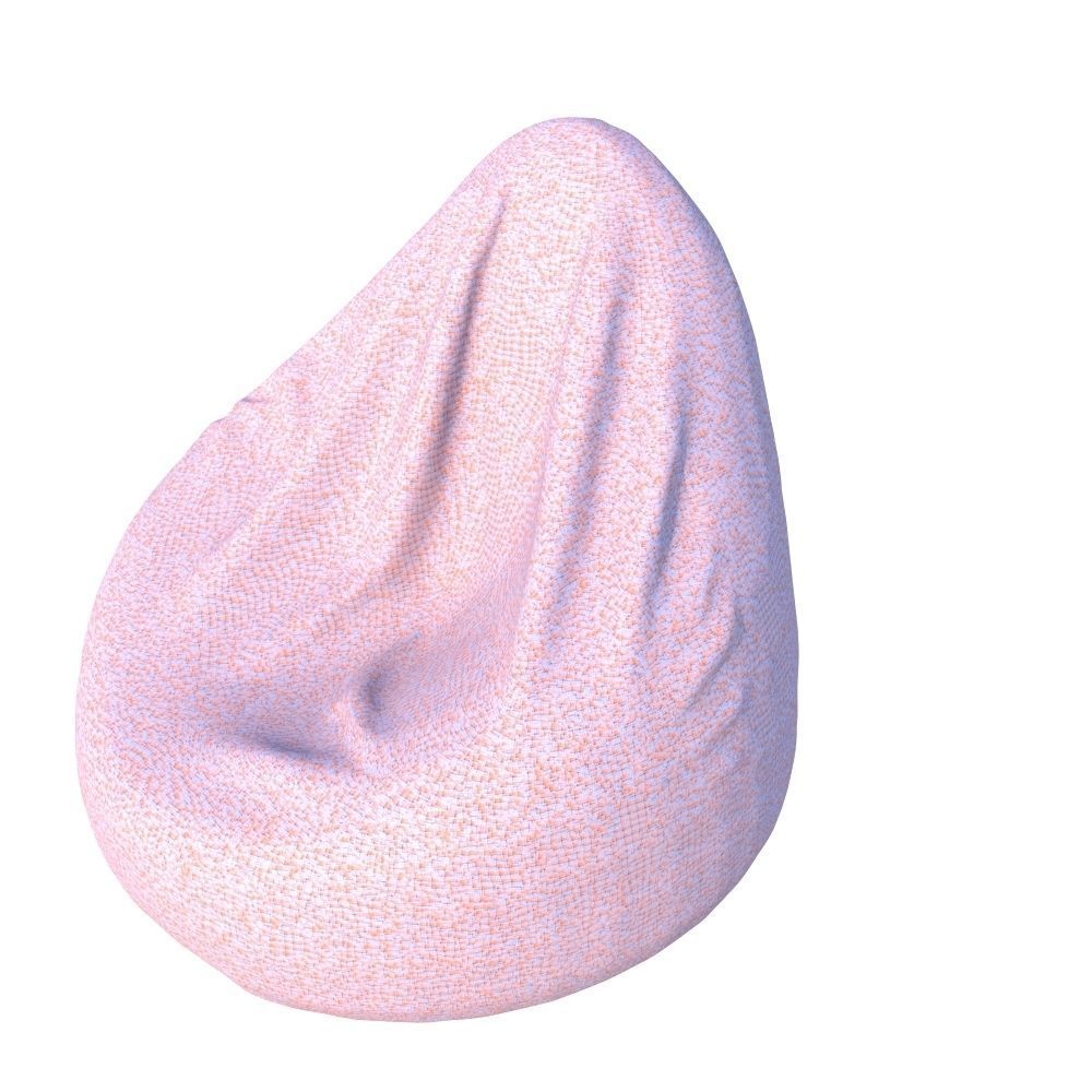 Bean Bag Low-poly 3D model_1