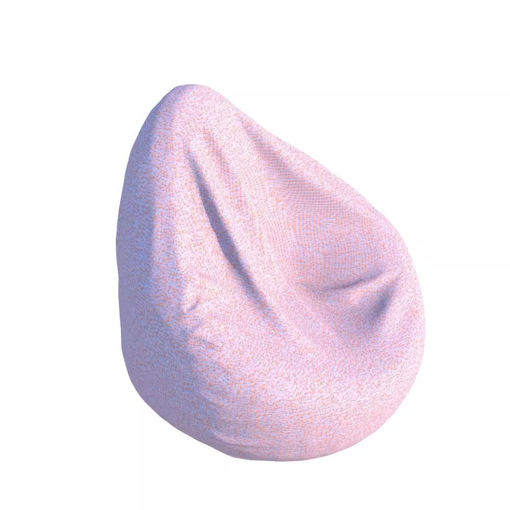 Bean Bag Low-poly 3D model_0