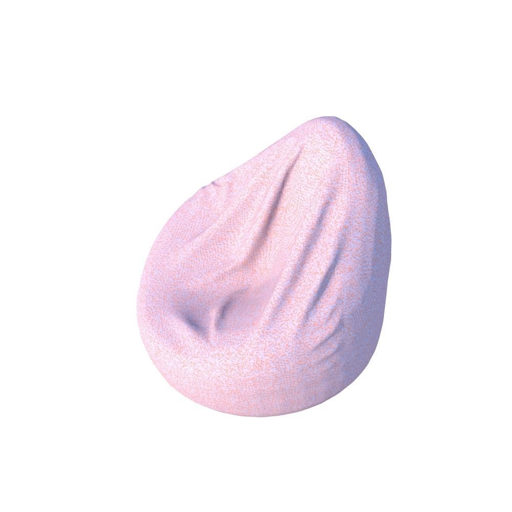 Bean Bag Low-poly 3D model_4