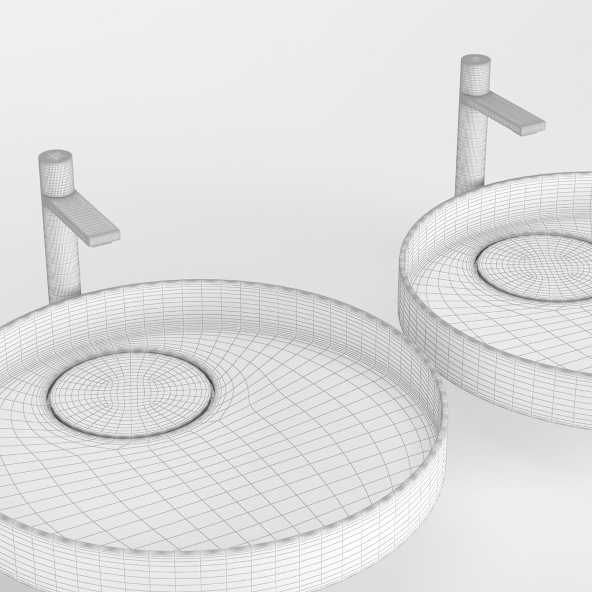 falper eccentrico washbasin 3D model_4