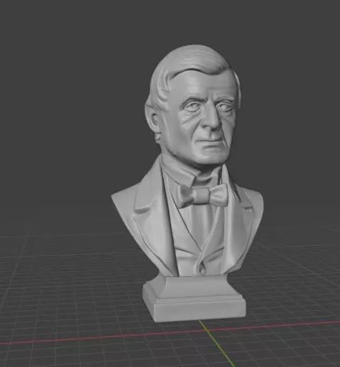 Ralph Waldo Emerson 3D print model_3