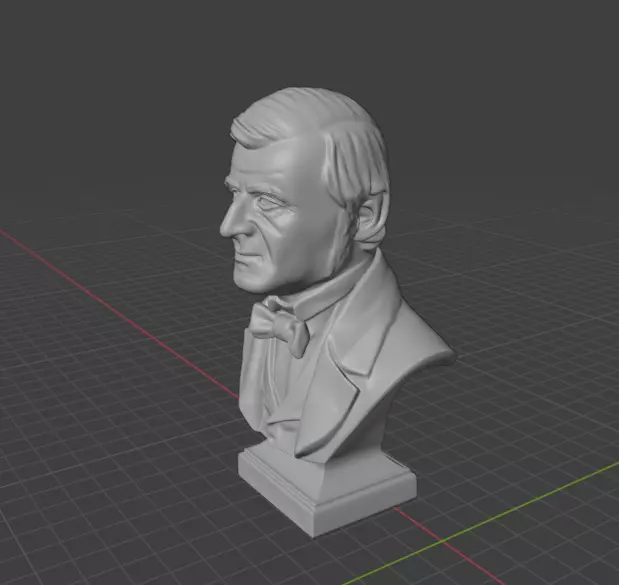 Ralph Waldo Emerson 3D print model_8