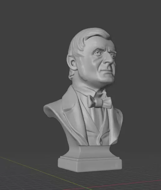 Ralph Waldo Emerson 3D print model_4