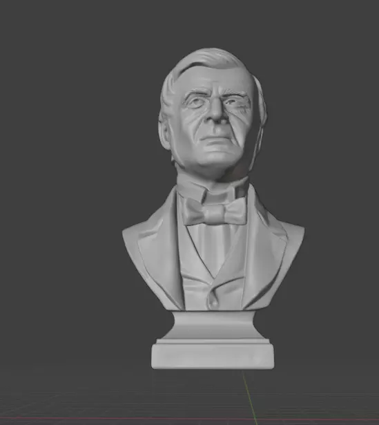 Ralph Waldo Emerson 3D print model_5