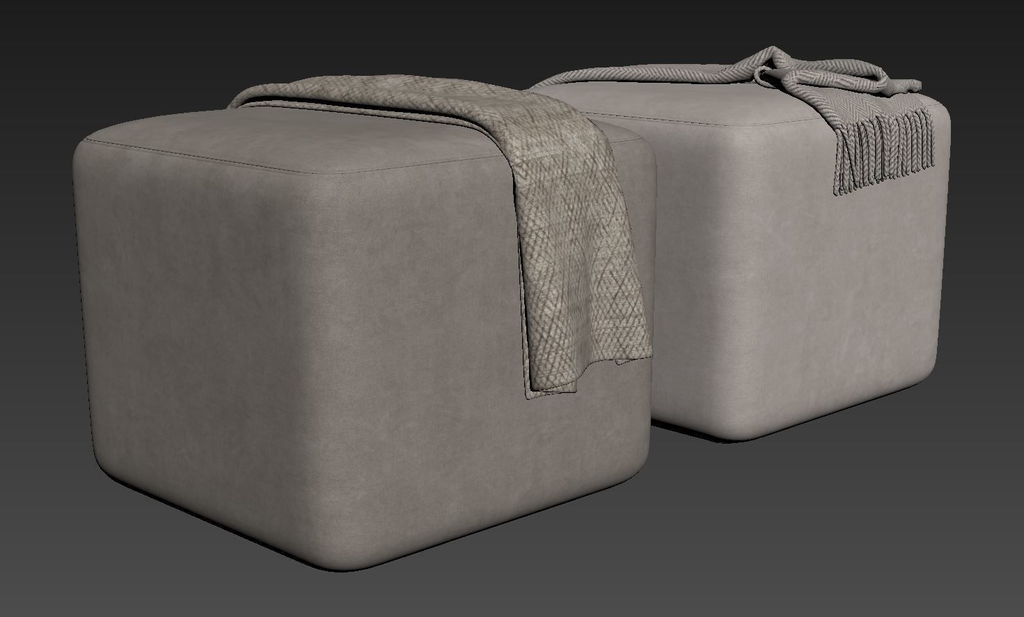 Block Party Ottoman by Poppin 3D model_7