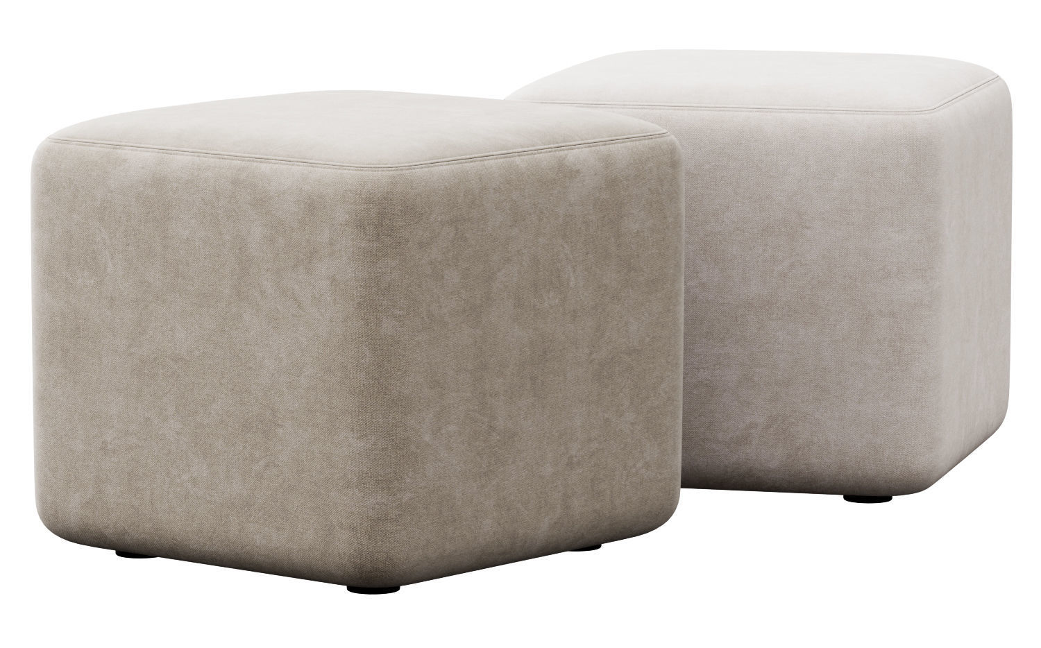 Block Party Ottoman by Poppin 3D model_10