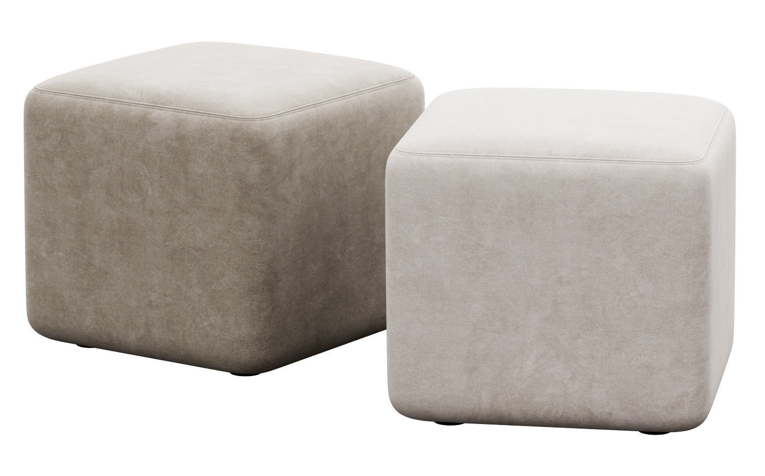 Block Party Ottoman by Poppin 3D model_11