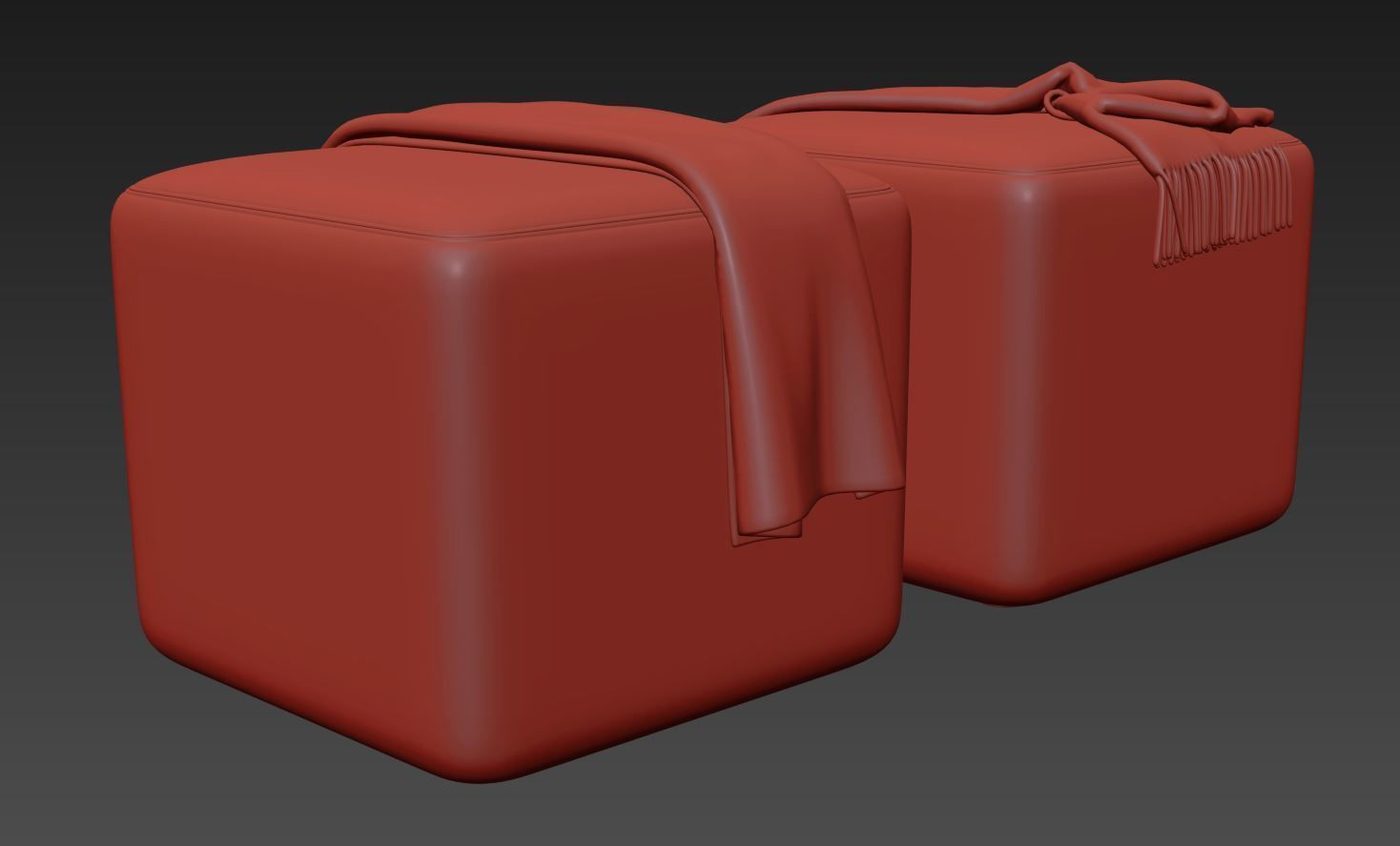 Block Party Ottoman by Poppin 3D model_8