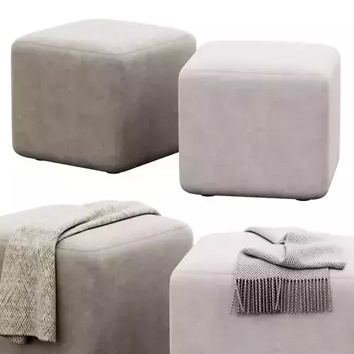 Block Party Ottoman by Poppin