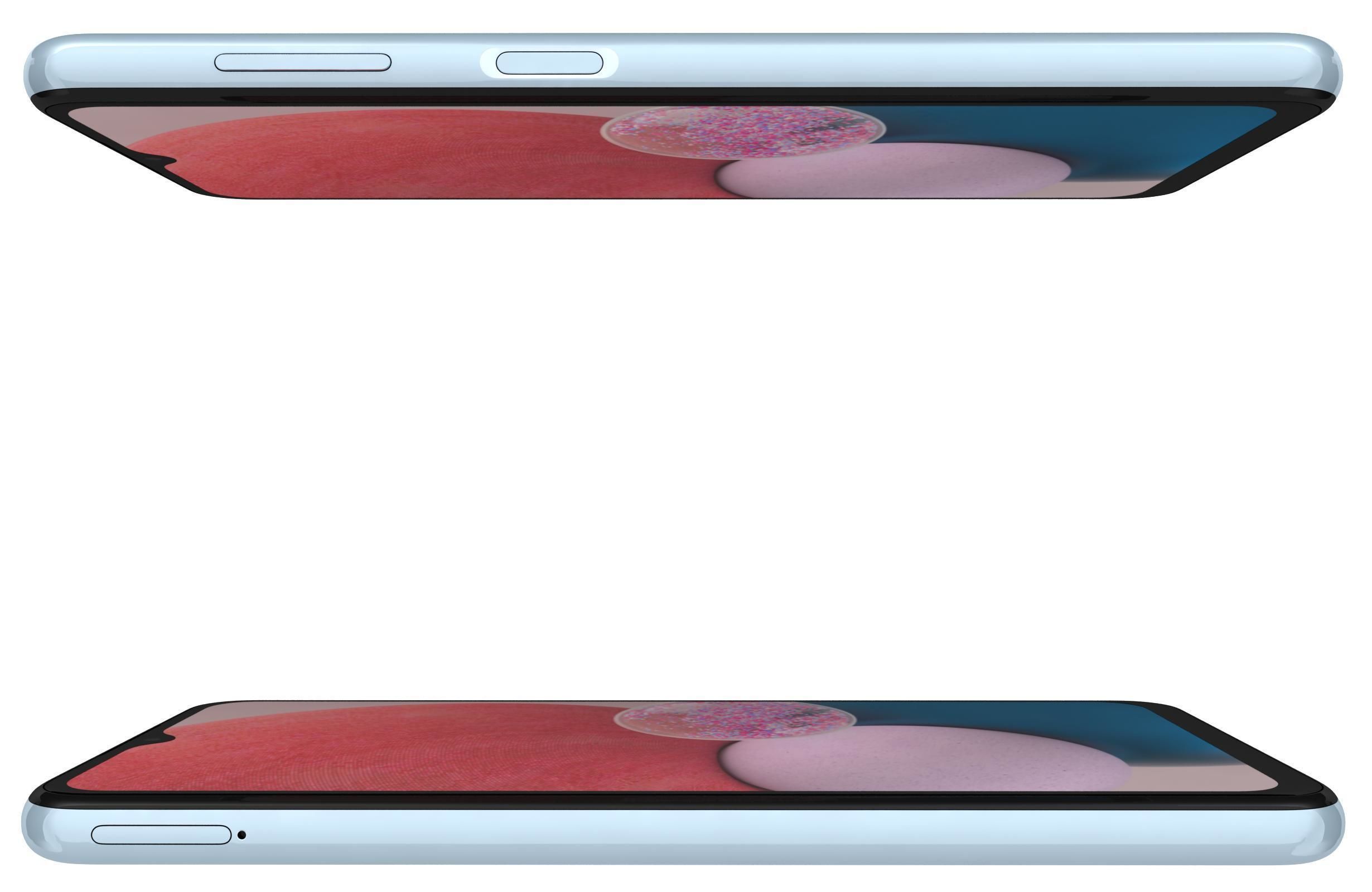 Samsung Galaxy A13 LTE Blue Low-poly 3D model_14