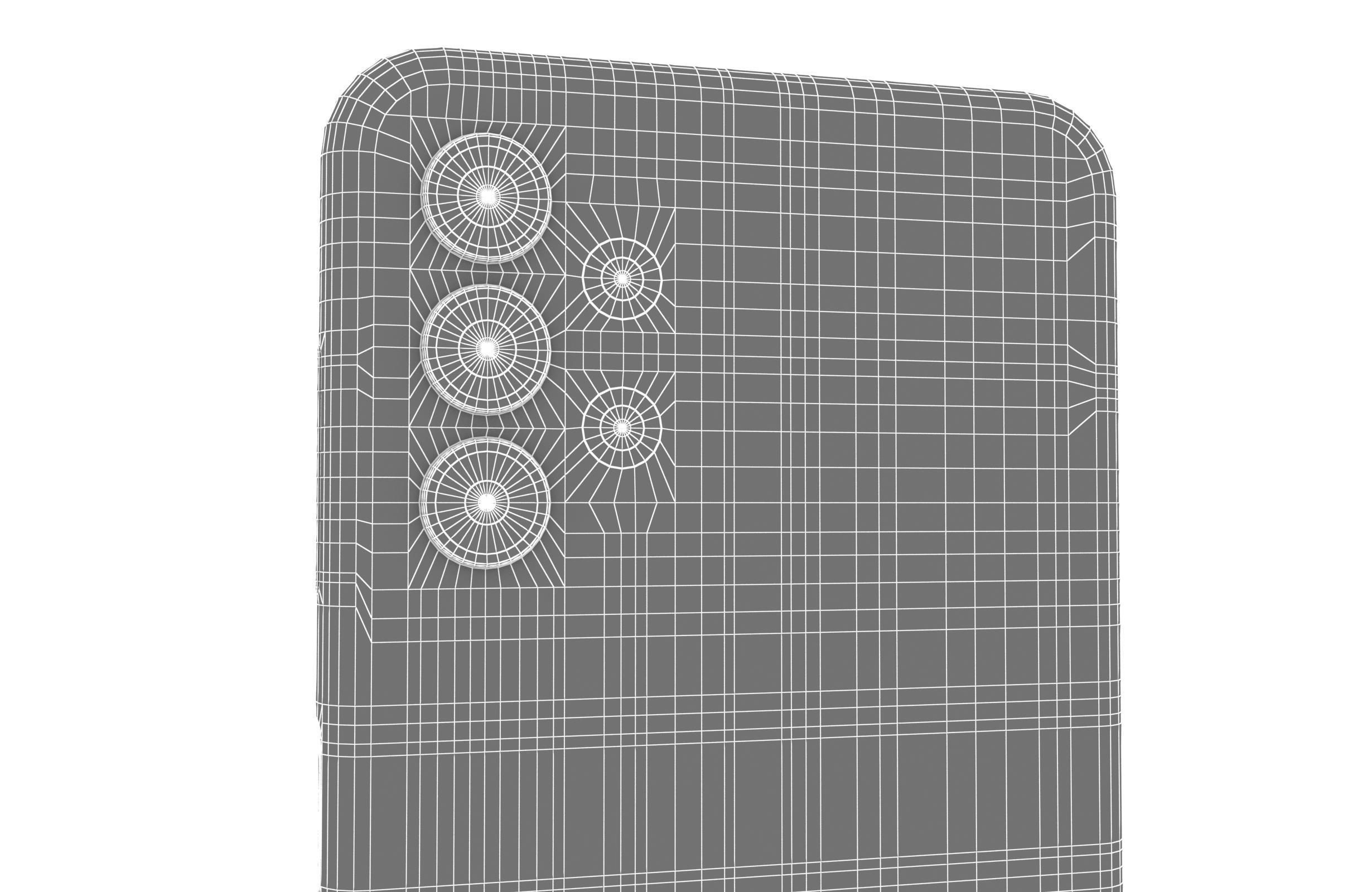 Samsung Galaxy A13 LTE Blue Low-poly 3D model_20