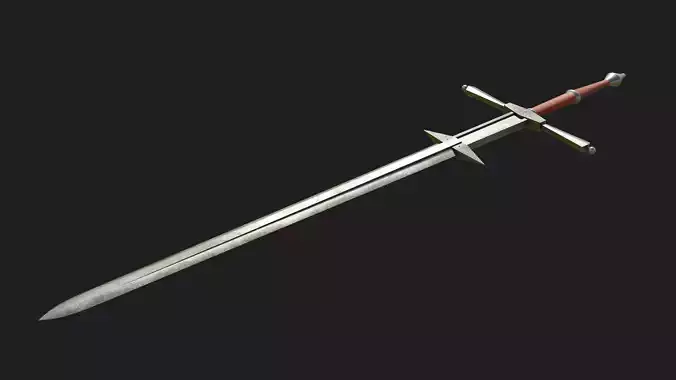 Zweihander Sword - Low Poly