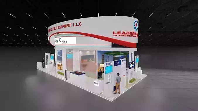 15x8 Exhibition Stand All sides open