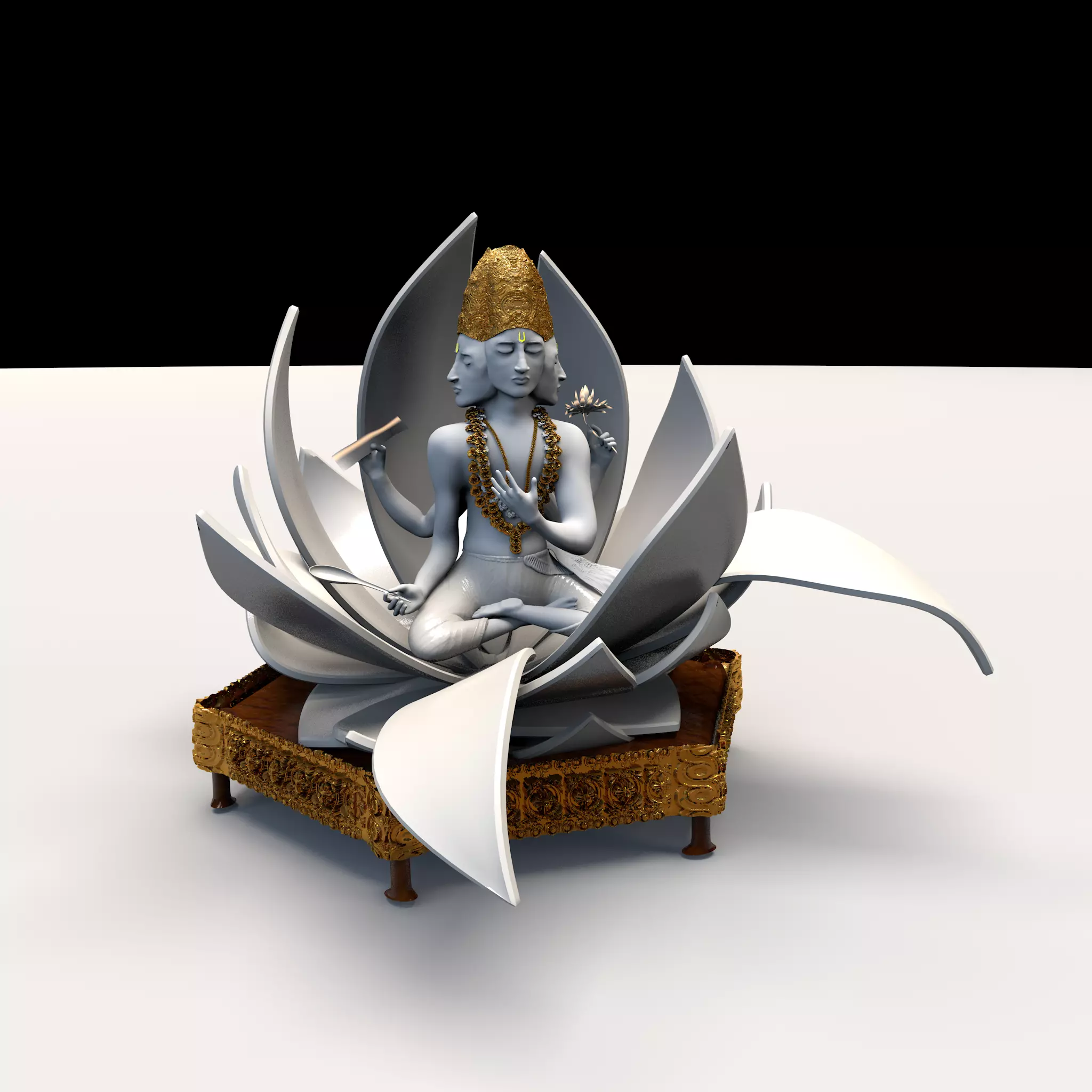 Lord Brahma 3D model