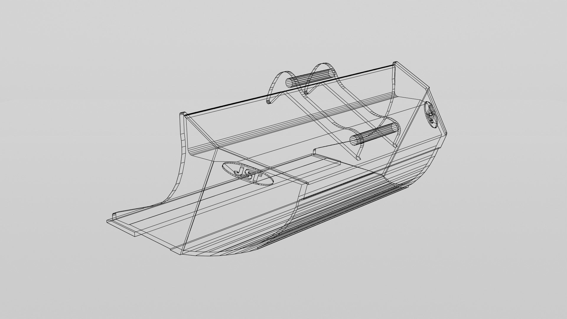 JST Nordic Line 20-25 Ton Grading Bucket Low-poly 3D model_10