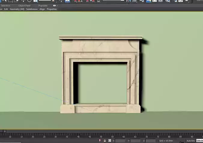 Fireplace design model 03 with mateirals colection