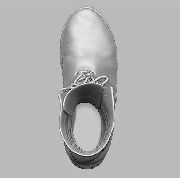  knight leather boot 3D print model_31