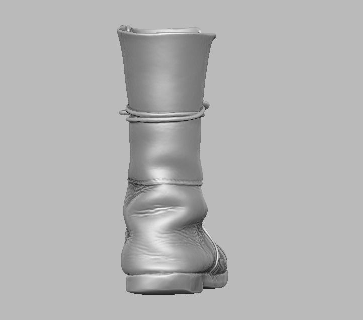  knight leather boot 3D print model_14
