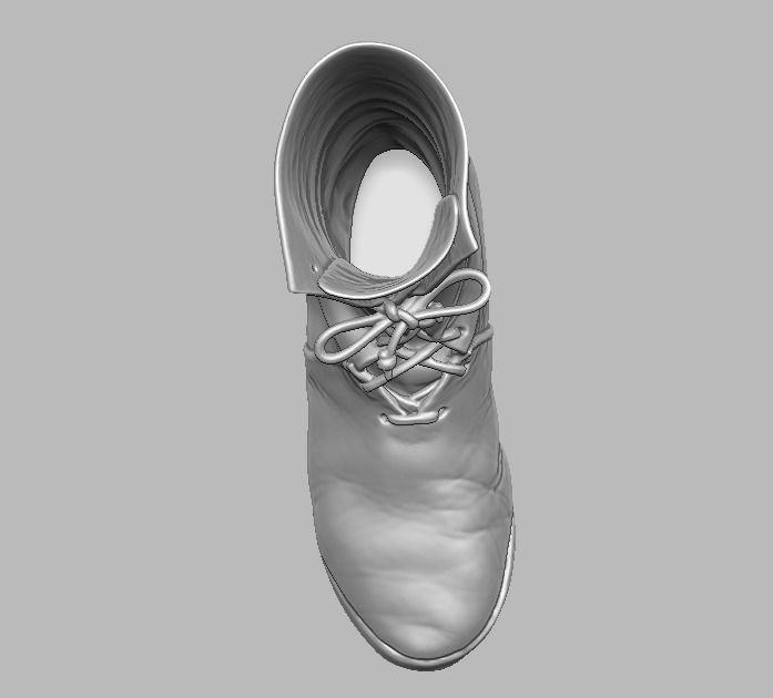  knight leather boot 3D print model_30