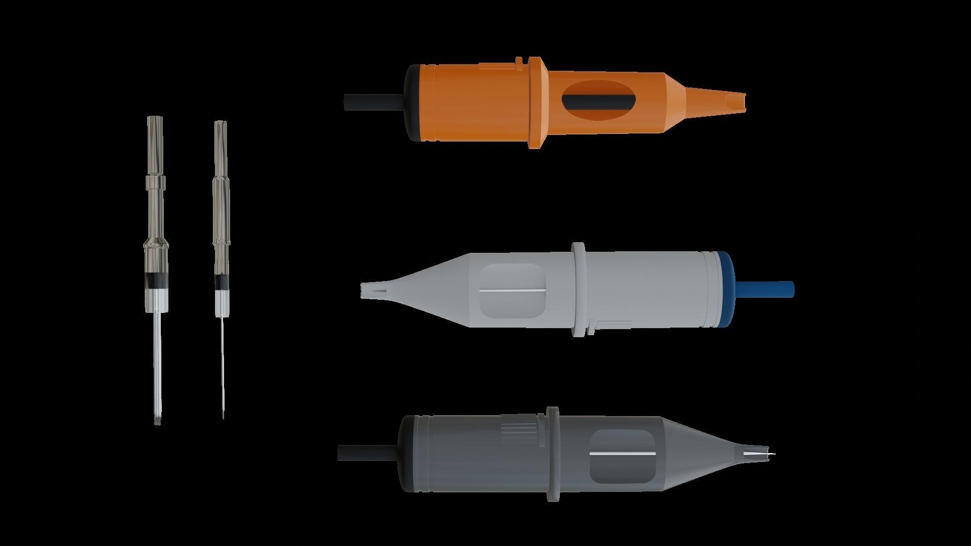 Permanent tattoo machine 3D model_3