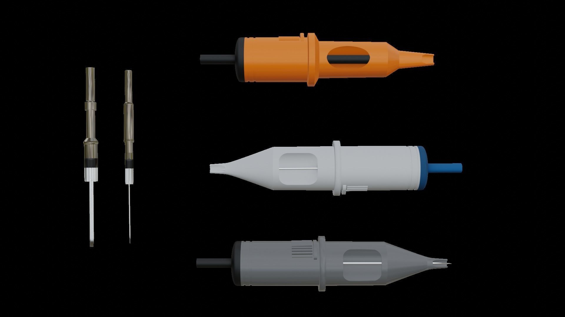 Permanent tattoo machine 3D model_1