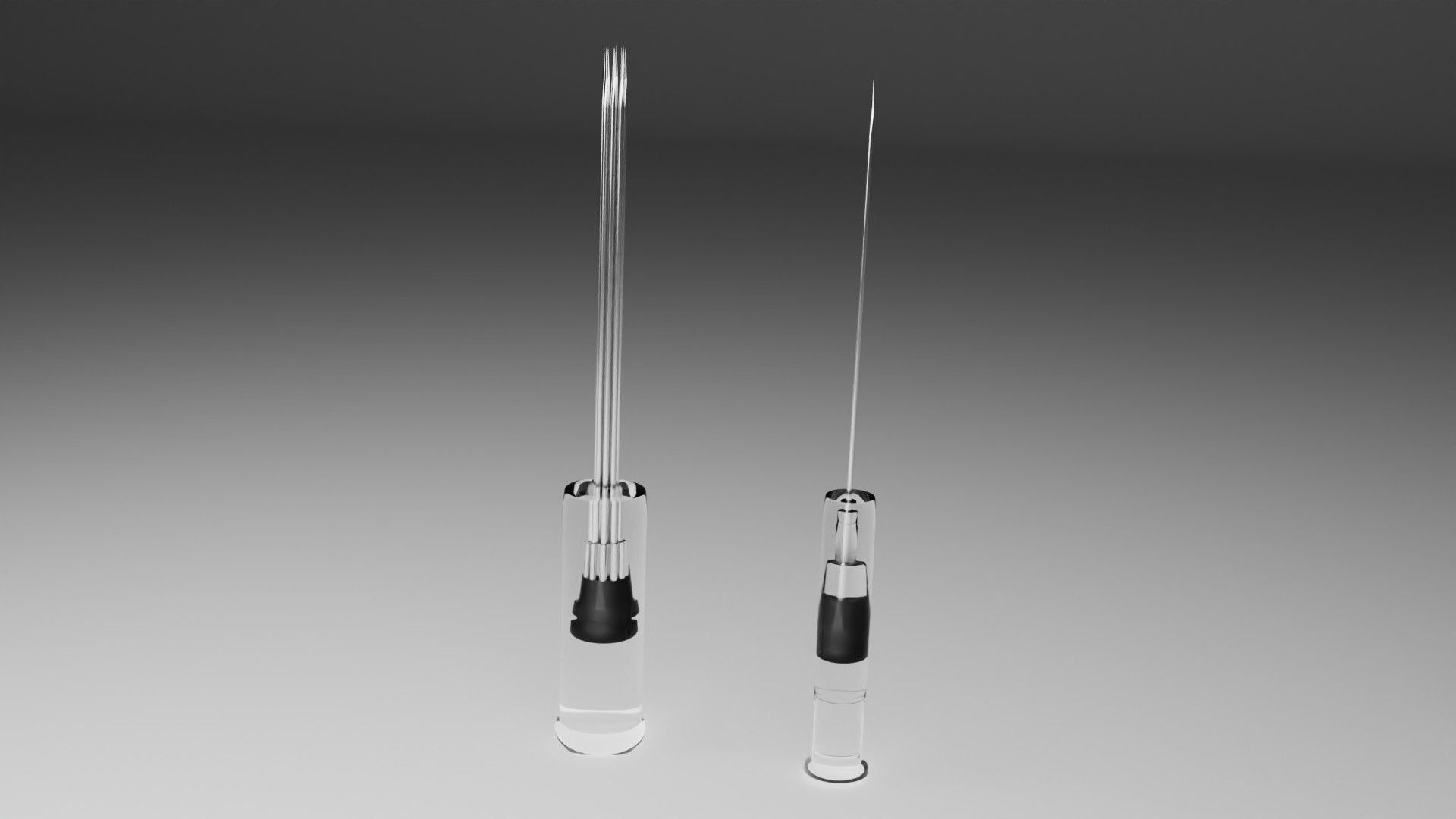 Permanent tattoo machine 3D model_2