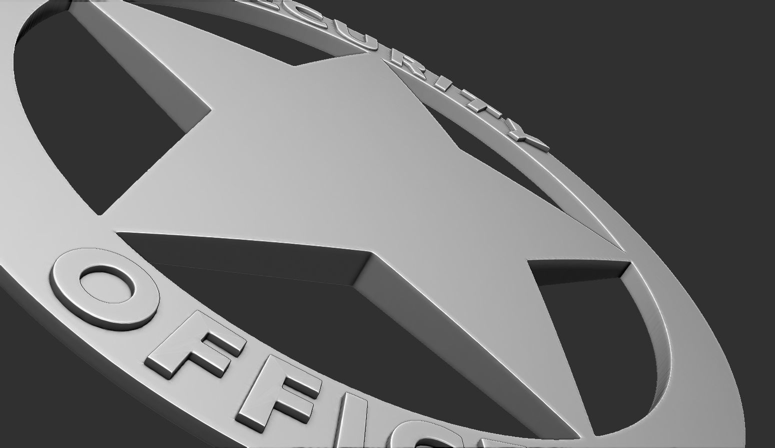 Security Officer Badge 3D print model_6