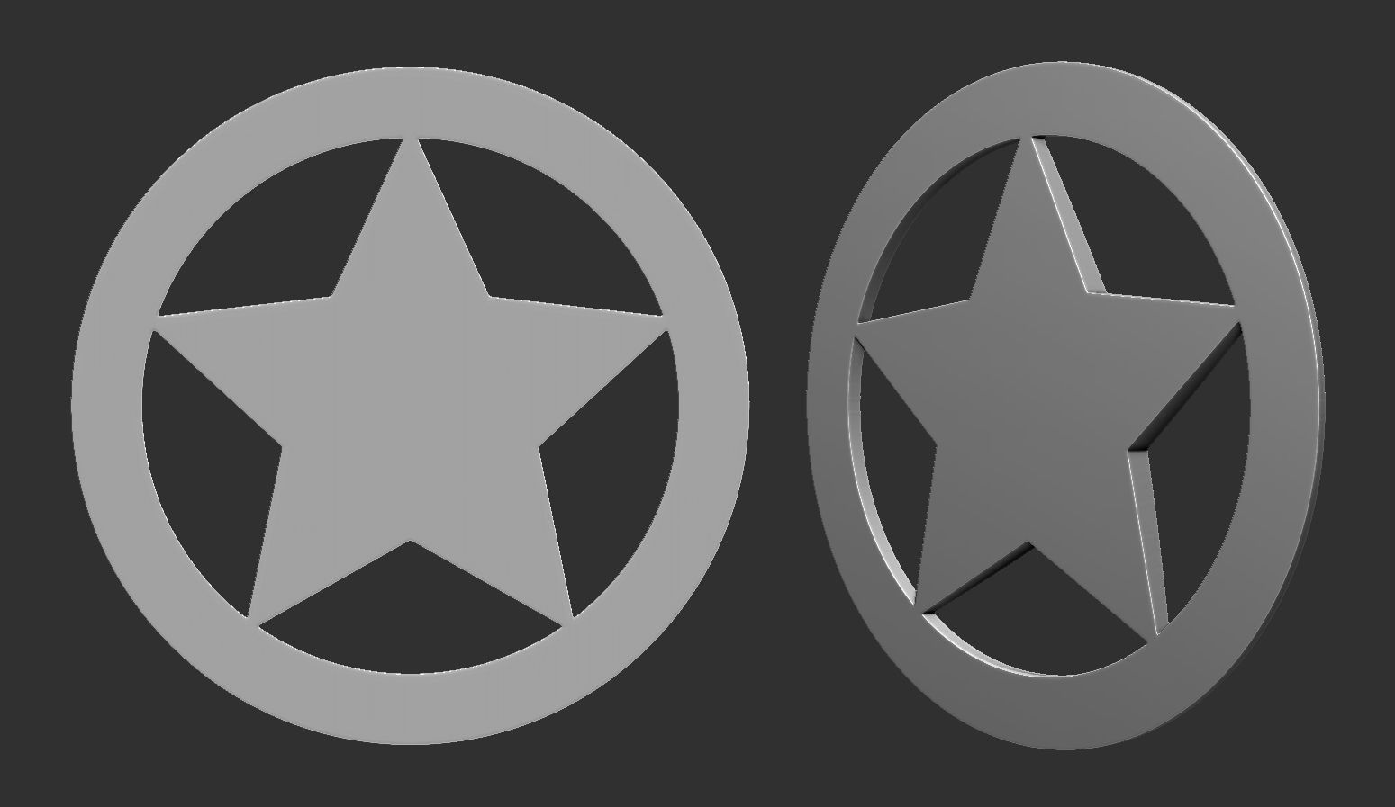 Security Officer Badge 3D print model_8