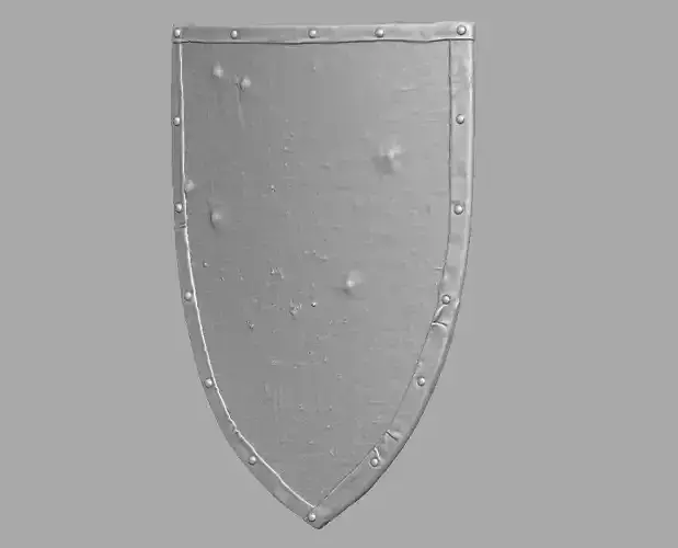 knight shield leather-covered 