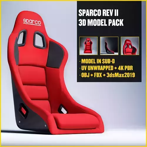 SPARCO REV II Low-poly 3D model