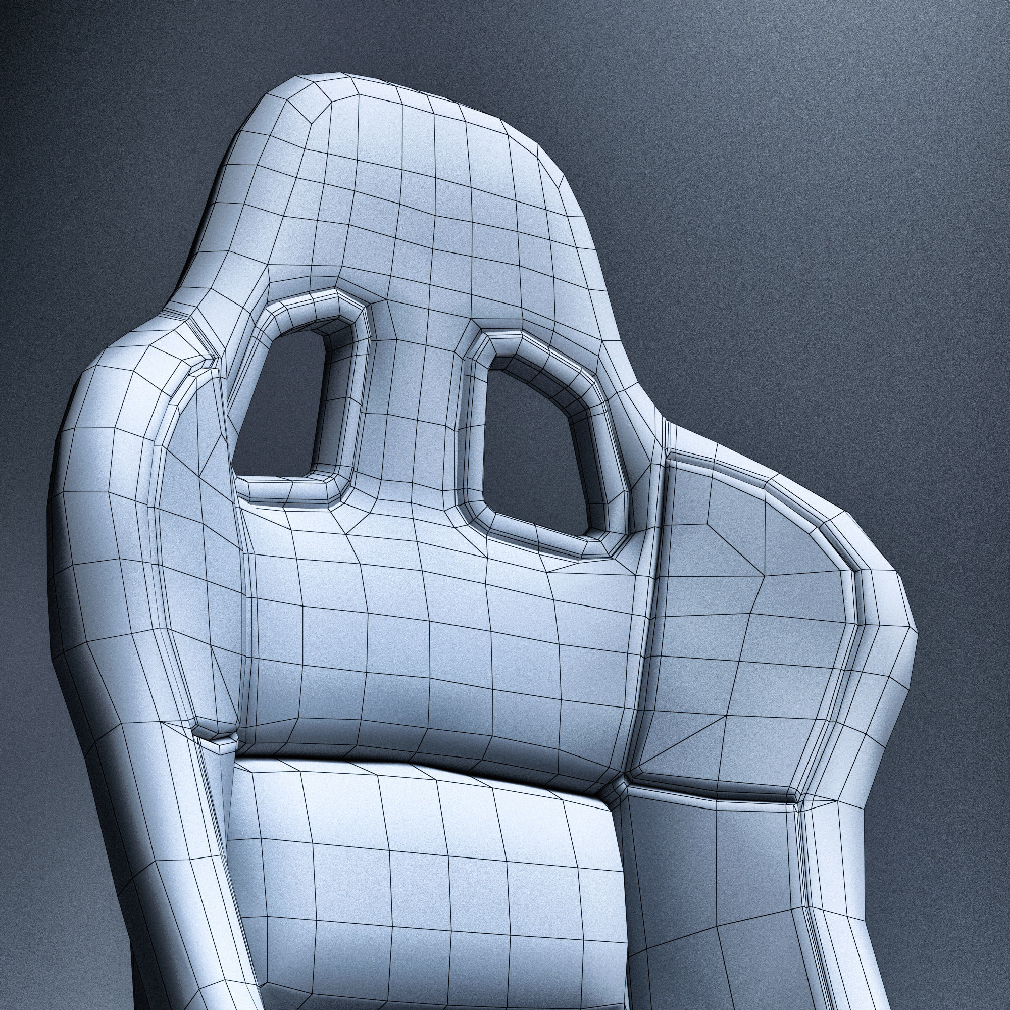 SPARCO REV II Low-poly 3D model_15