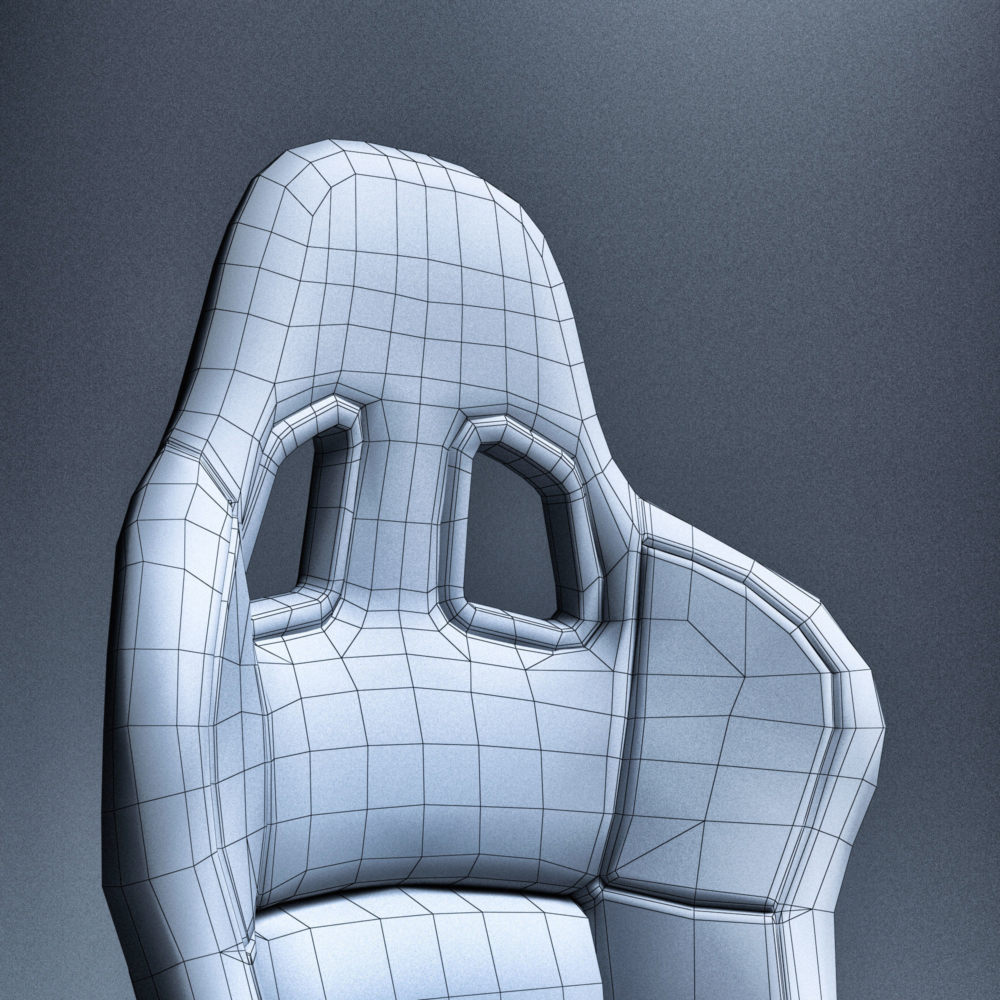 SPARCO REV II Low-poly 3D model_18