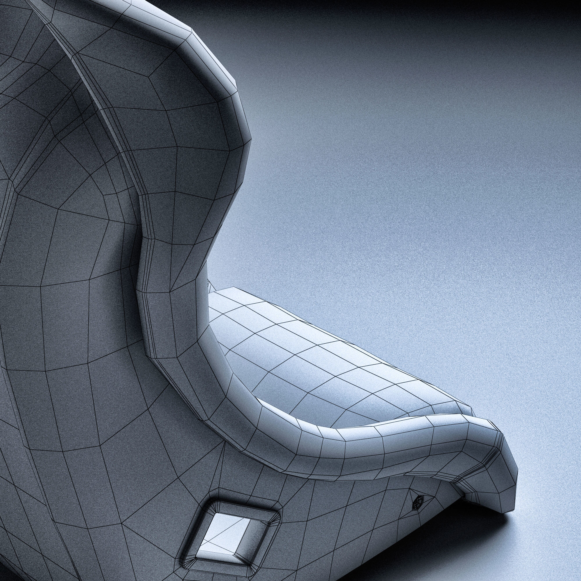 SPARCO REV II Low-poly 3D model_19