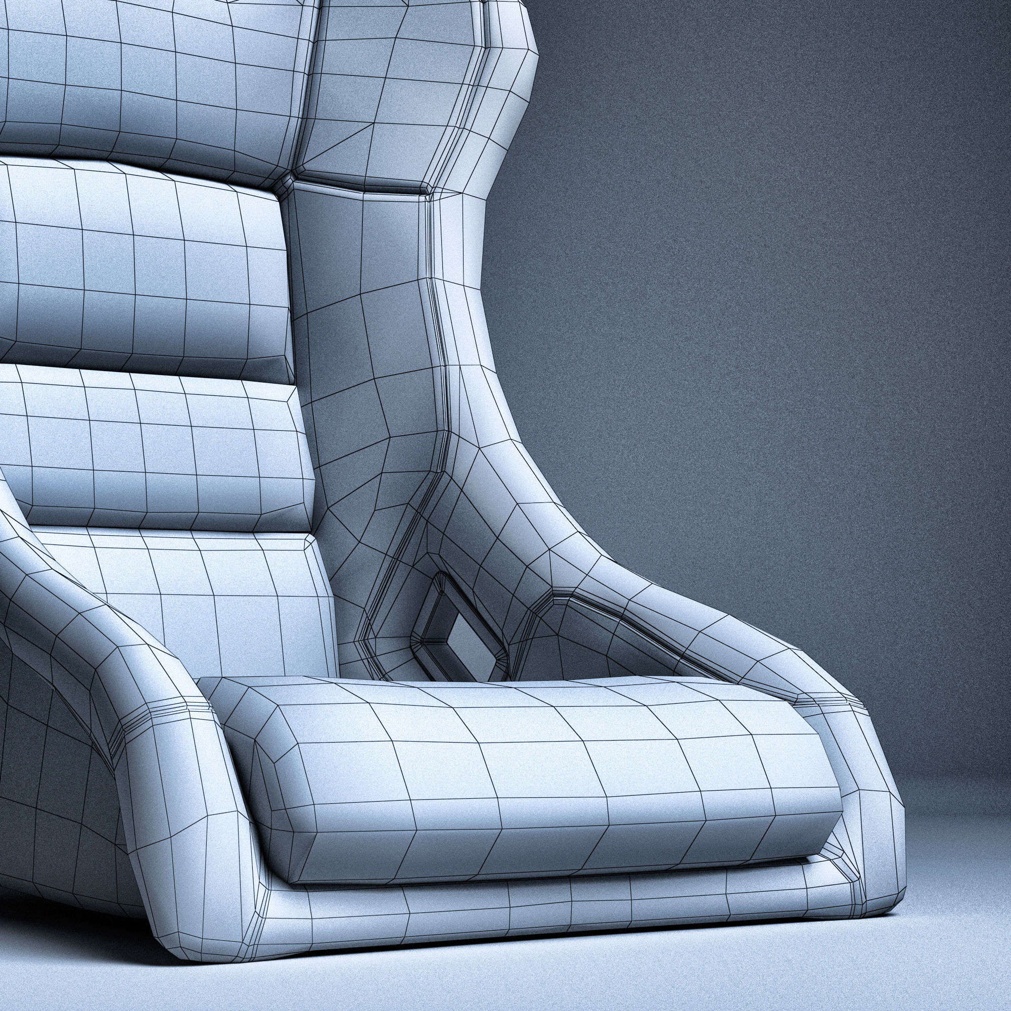 SPARCO REV II Low-poly 3D model_20