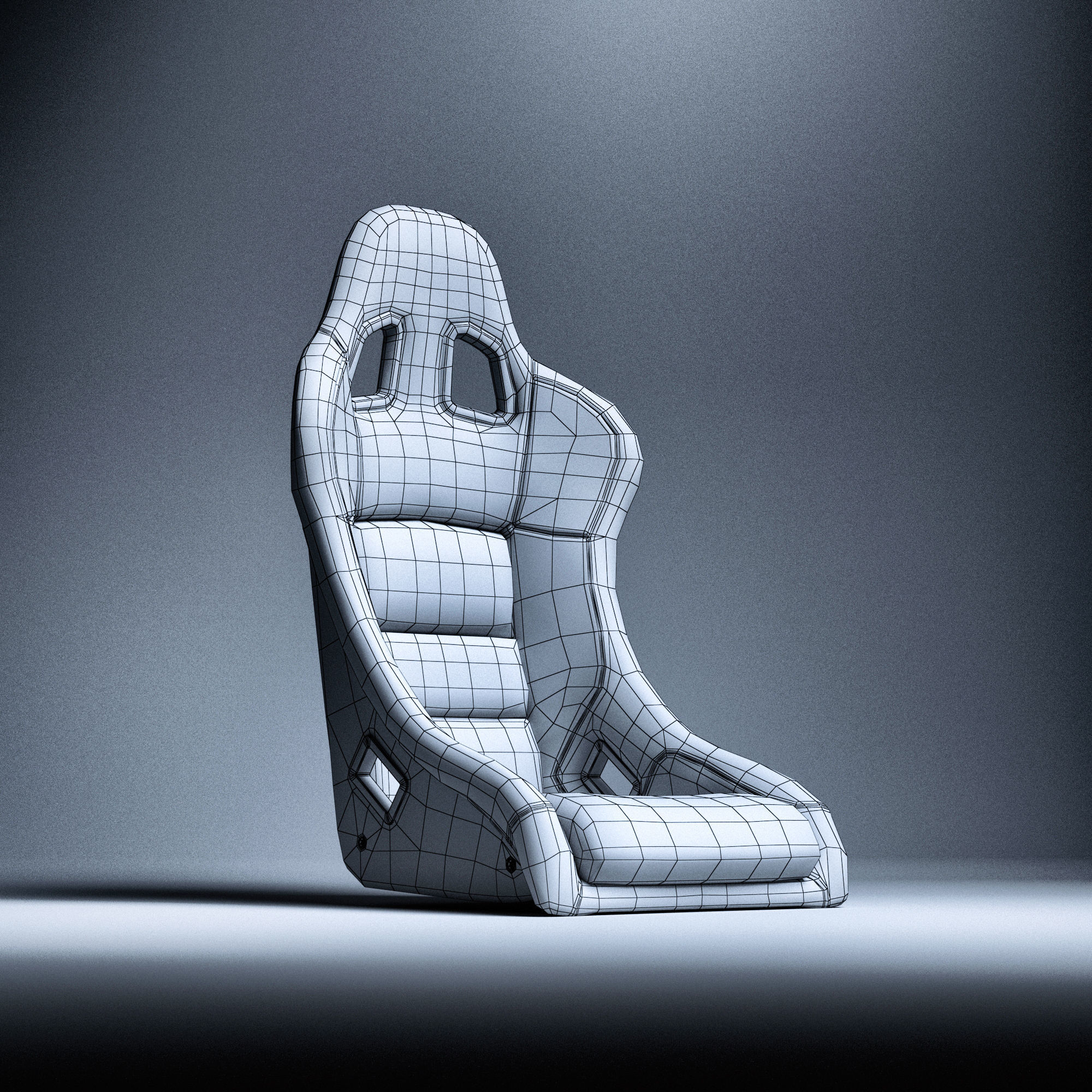 SPARCO REV II Low-poly 3D model_14