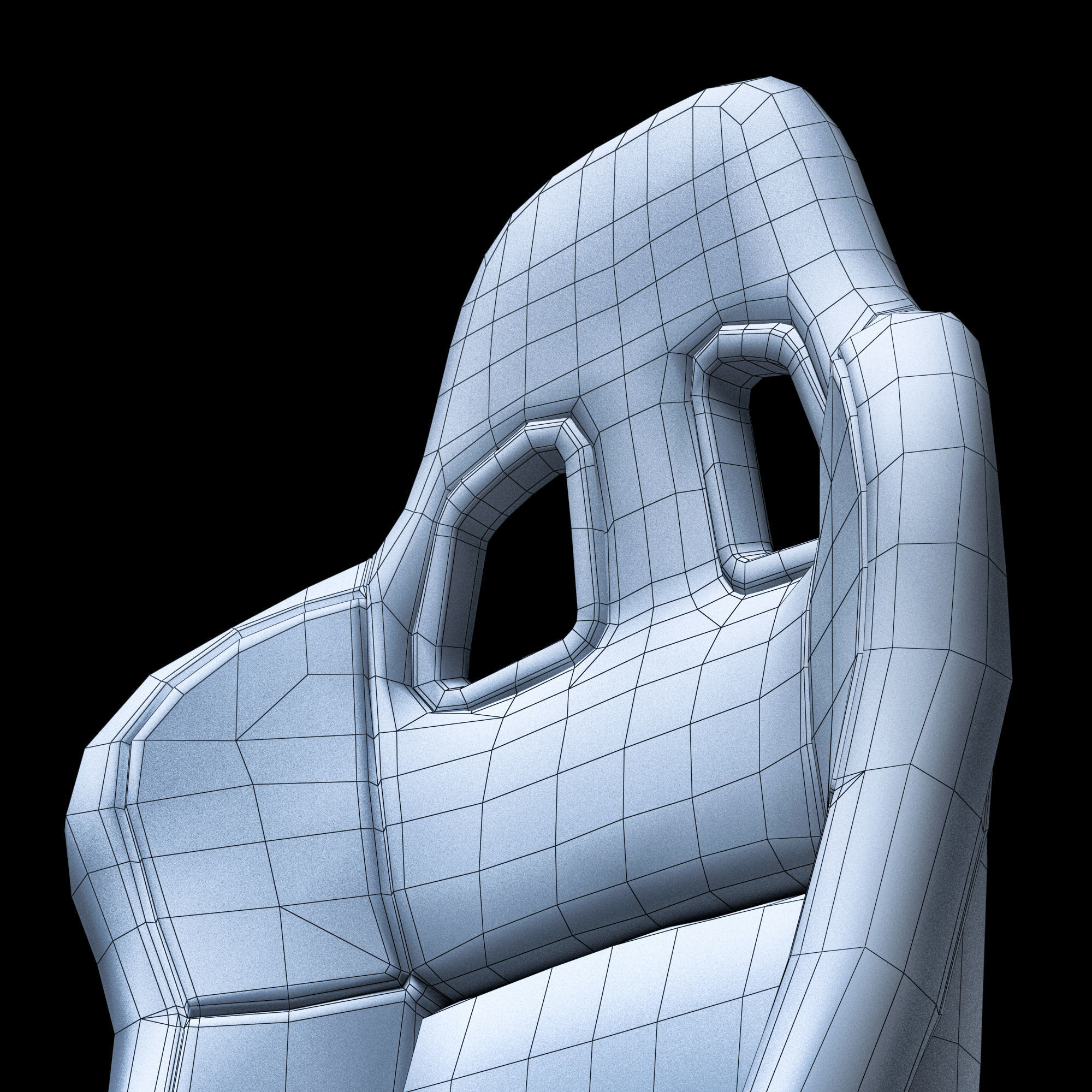 SPARCO REV II Low-poly 3D model_21