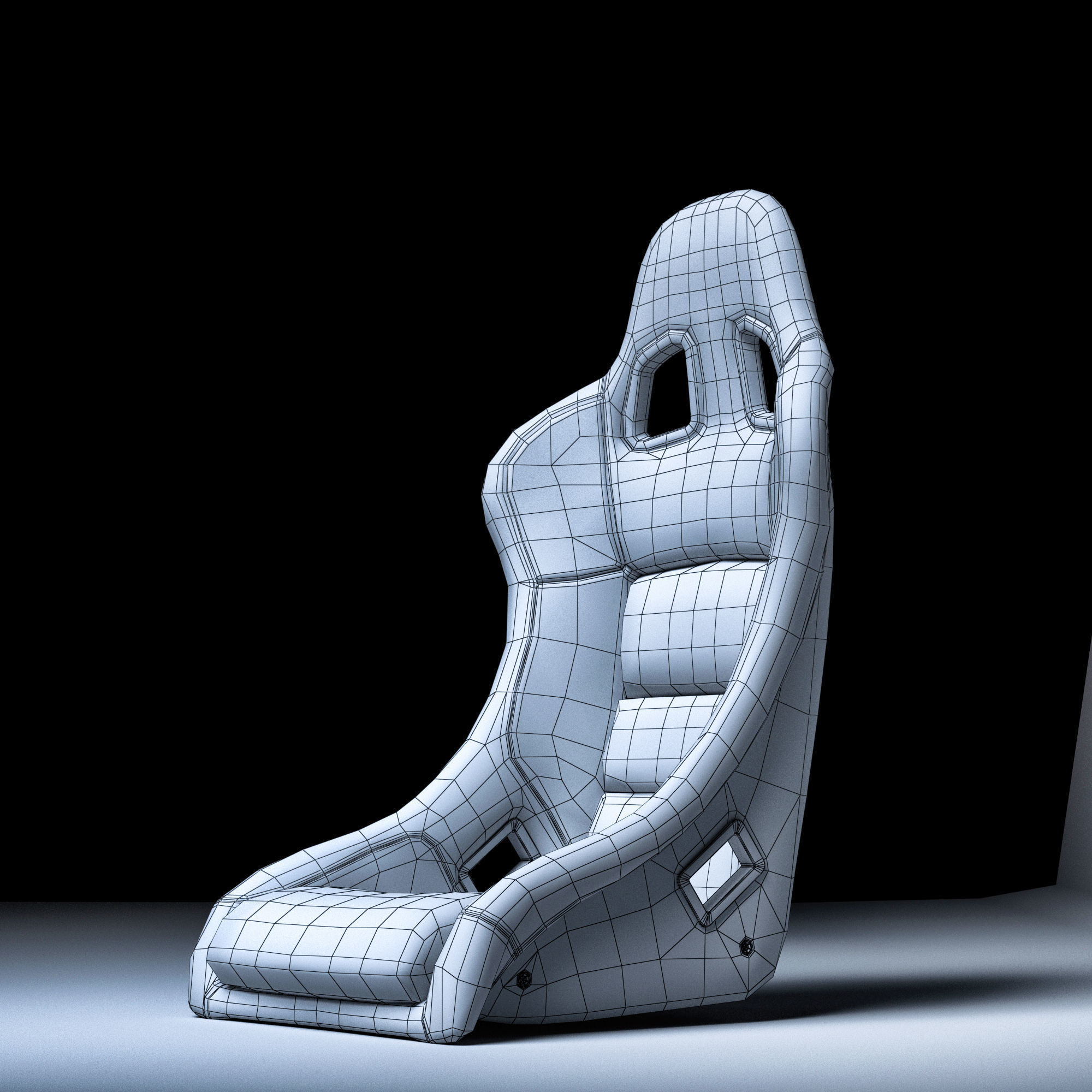 SPARCO REV II Low-poly 3D model_22