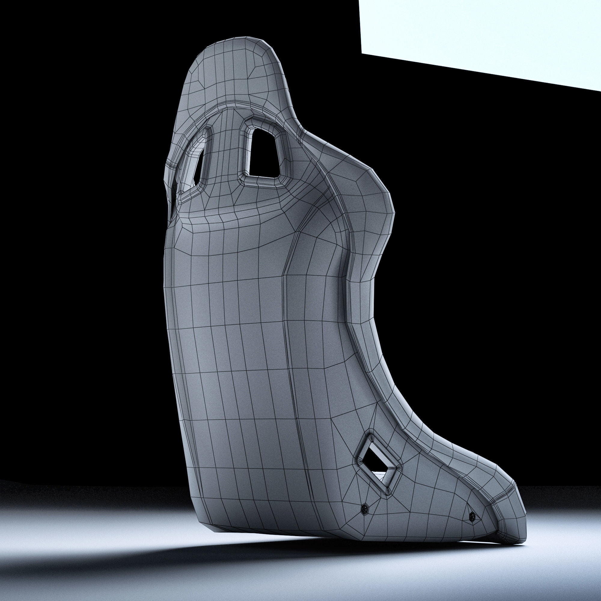 SPARCO REV II Low-poly 3D model_16