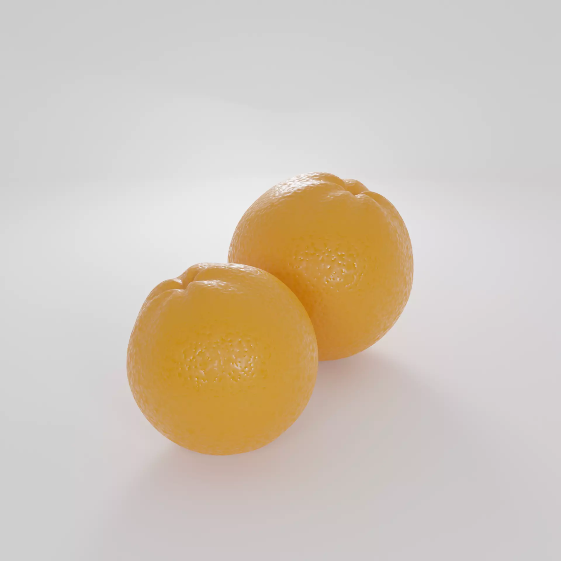 Oranges two Free 3D model_0