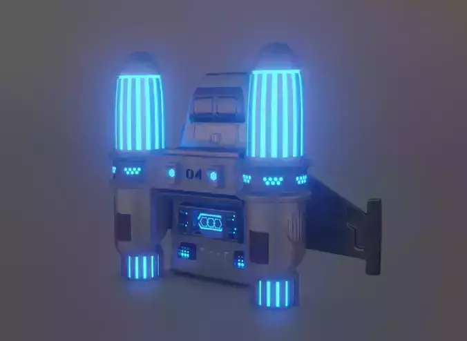 Sci-Fi Jetpack 3D model