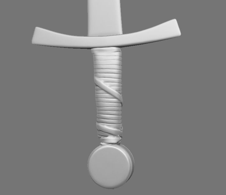 Knight leather gear 3D print model_40