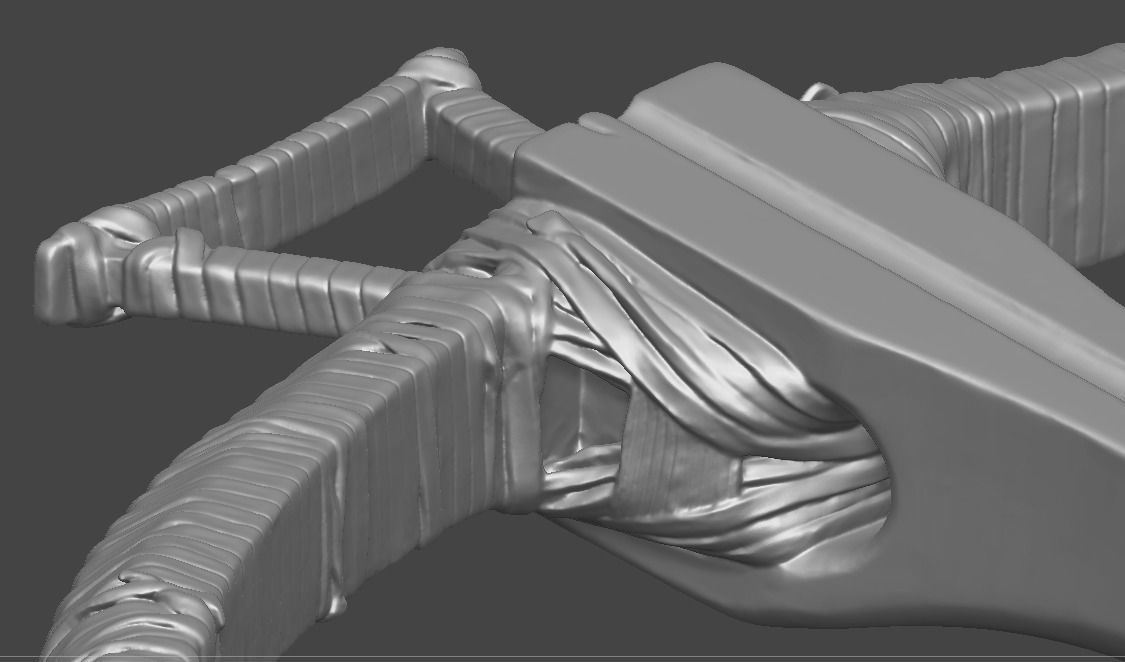 Knight leather gear 3D print model_5